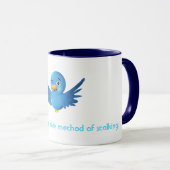 Twitter: Aanvaardbare stalkermethode. Mok (Voorkant rechts)