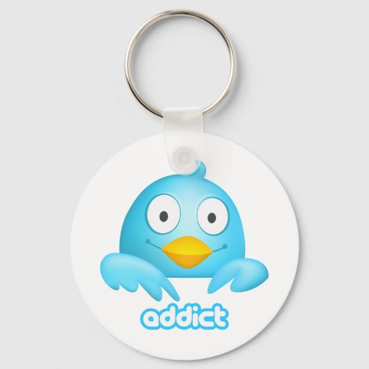 Twitter Addict Sleutelhanger (Voorkant)