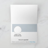 Twitter Ban Fab Humor Joke Verjaardag Kaart (Binnen)