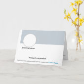 Twitter Ban Funny Humor Joke Verjaardag Kaart (Gele Bloem)