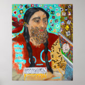 Twitter Bee Beard Print (Voorkant)