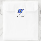 Twitter Bird Sticker "Life is Tweet" (Tas)