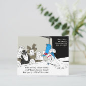 Twitter-blauwe vogel c.1900 Moeder wild gans CC115 Briefkaart (Staand voorkant)