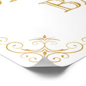 Twitter-bord voor dessert | Moderne kalligrafie Poster (Hoek)