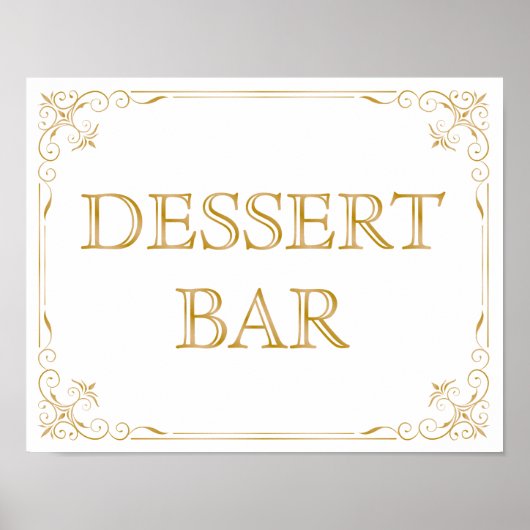 Twitter-bord voor dessert | Moderne kalligrafie Poster (Voorkant)