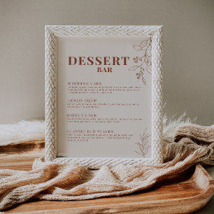Twitter-bord voor dessert poster