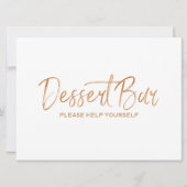 Twitter-bord voor dessert | Stylish Gold Roos Kaart (Voorkant)