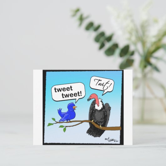 Twitter Briefkaart (Staand voorkant)