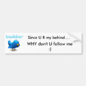 Twitter Bumpersticker (Voorkant)