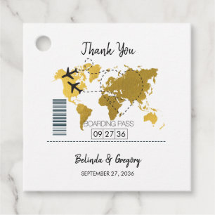 Twitter-cadeau voor het instappen van een bestemmi bedankjes labels