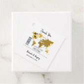 Twitter-cadeau voor het instappen van een bestemmi bedankjes labels (In situ)