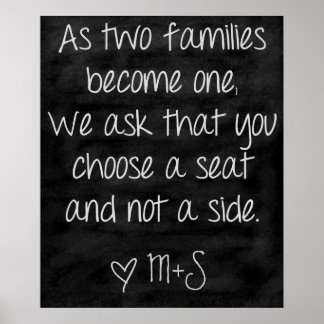 Twitter-ceremonie Kies een stoel en geen zijkant Poster