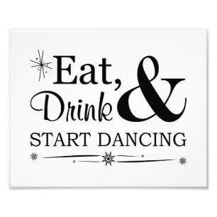 Twitter, Drink en begin met dansen Foto Afdruk