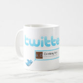 Twitter "Drink thee" Koffiemok (Voorkant links)