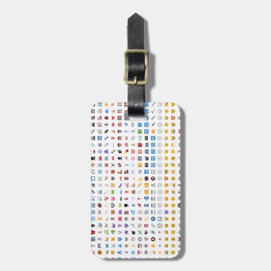 Twitter Emoji Bagagelabel (Voorkant verticaal)