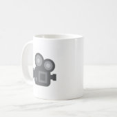 Twitter Emoji - Camera film making Koffiemok (Voorkant links)