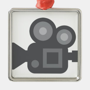 Twitter Emoji - Camera film making Metalen Ornament