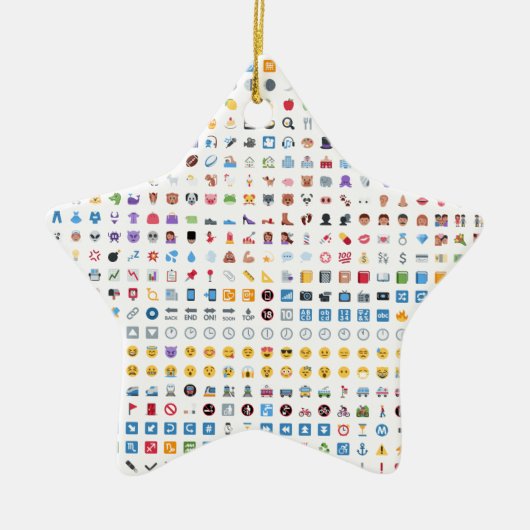 Twitter Emoji Keramisch Ornament (Voorkant)