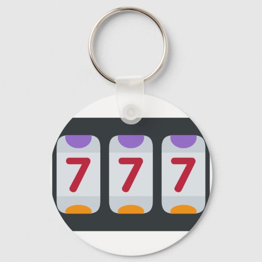 Twitter Emoji - Lucky 7 Sleutelhanger (Voorkant)
