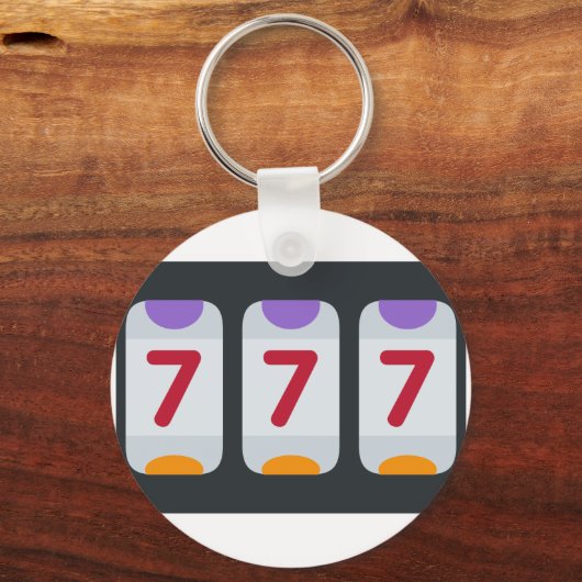 Twitter Emoji - Lucky 7 Sleutelhanger (Voorkant)