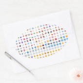 Twitter Emoji Ovale Sticker (Envelop)