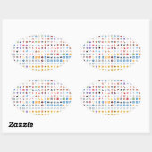 Twitter Emoji Ovale Sticker (Vel)