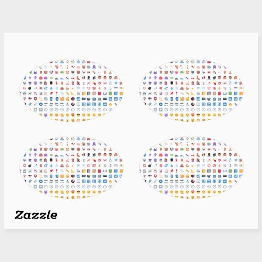 Twitter Emoji Ovale Sticker (Vel)