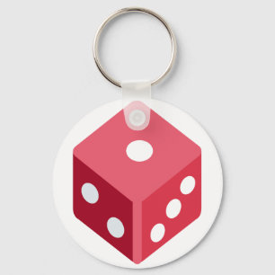 Twitter emoji - Red dice Sleutelhanger