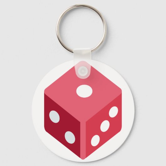 Twitter emoji - Rode doek Sleutelhanger (Voorkant)