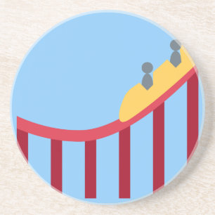 Twitter Emoji - Roller coaster Zandsteen Onderzetter