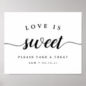 Twitter- en witwasprogramma voor bruiloft poster (Voorkant)