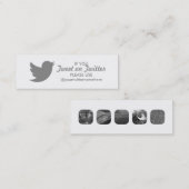 twitter-evenement mini visitekaartje (Voorkant / Achterkant)