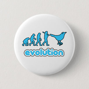 Twitter-evolutie Ronde Button 5,7 Cm