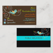 Twitter-/facebook-Visitekaartjes Visitekaartje (Voorkant / Achterkant)