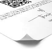 Twitter-geld voor huwelijksweddenschappen Tafel G4 Poster (Hoek)