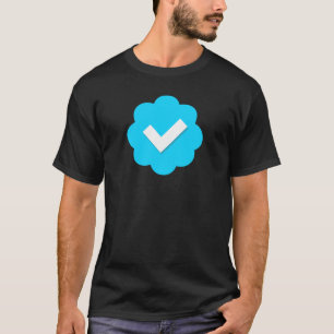 Twitter geverifieerd badge t-shirt