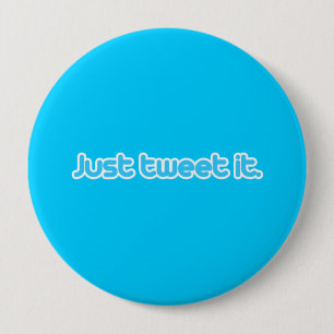 Twitter het gewoon ronde button 4,0 cm