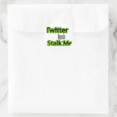 twitter is gelijk aan stalk me sticker (Tas)