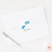 twitter japans lang Tweet nu Ronde Sticker (Envelop)