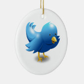 Twitter-logo Keramisch Ornament (Rechts)