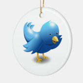 Twitter-logo Keramisch Ornament (Links)