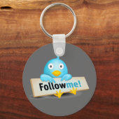 Twitter Mania - Volg Baby Bird Sleutelhanger (Voorkant)