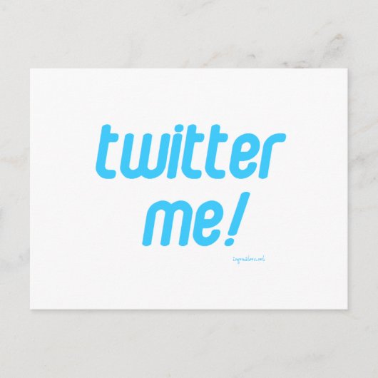 twitter me briefkaart (Voorkant)