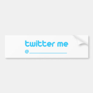 twitter me @ bumpersticker