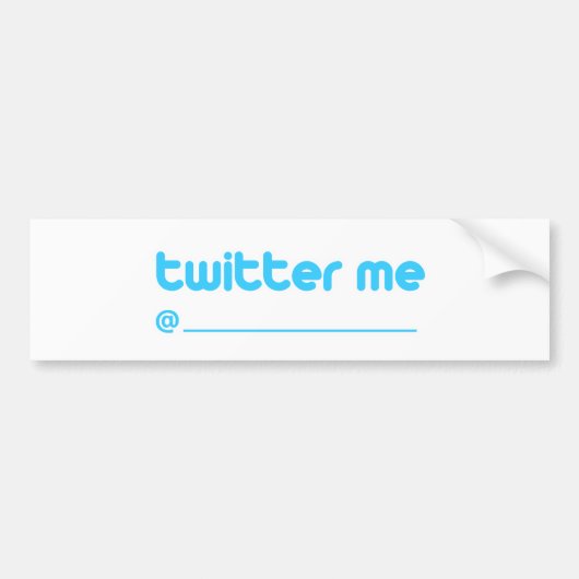 twitter me @ bumpersticker (Voorkant)