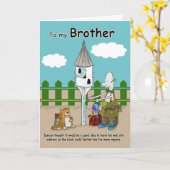 twitter me grappig Broeder Verjaardagskaart Kaart (Gele Bloem)