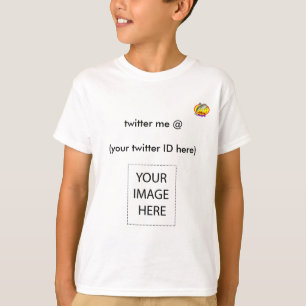 twitter @ me (hier uw twitter ID) Dolphin Design T-shirt