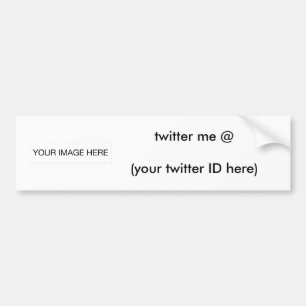 Twitter me @ (je twitter-ID hier) The MUSEUM Bumpersticker