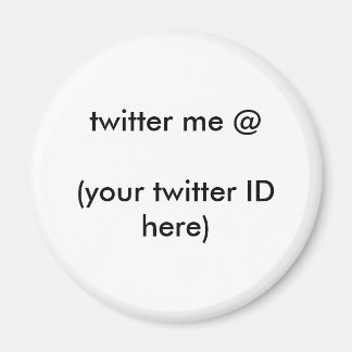 Twitter me @ (je twitter-ID hier) The MUSEUM Magneet
