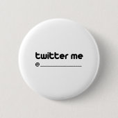 twitter me @ ronde button 5,7 cm (Voorkant)